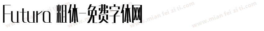 Futura 粗体字体转换